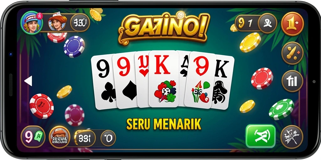 Screenshot gameplay 9ZK menunjukkan keseruan bermain domino.