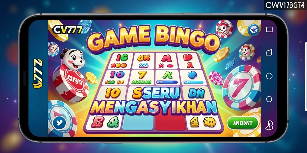 Screenshot gameplay Bingo CV777 dengan suasana seru dan penuh warna.