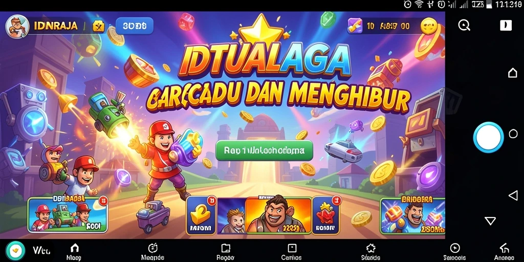 Gameplay seru dan menantang di IDNRAJA.