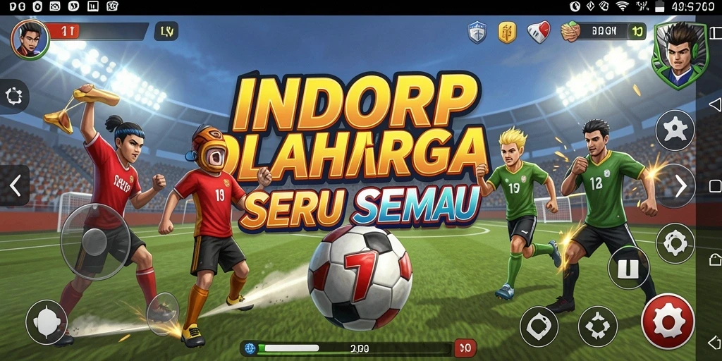 Screenshot INDORP menampilkan gameplay seru dalam berbagai olahraga.