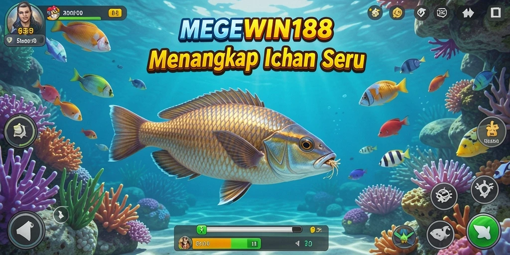 Tampilkan gameplay memancing yang seru dan mengasyikkan dari MEGEWIN188.