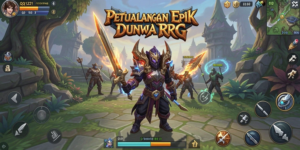 Tampilan gameplay RPG yang menakjubkan di QQ1221.
