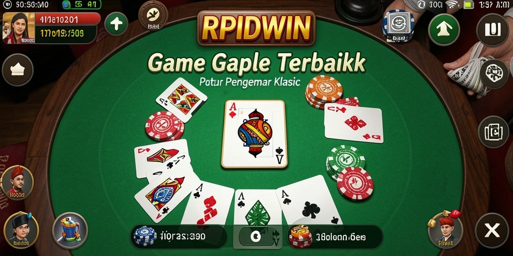 Tampilan menarik dari gameplay Gaple di RPIDWIN.