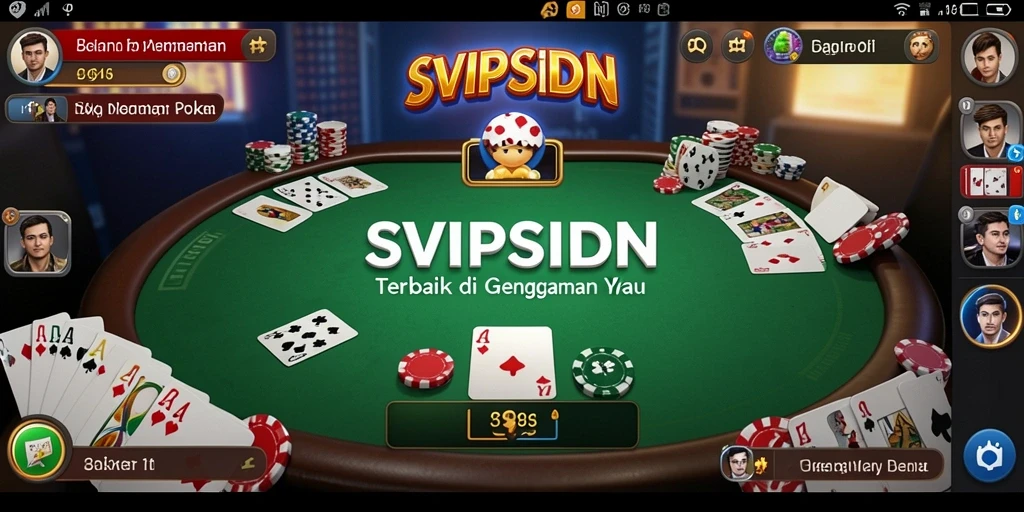 Tampilan gameplay Poker yang seru dan menarik di SVIPSIDN.