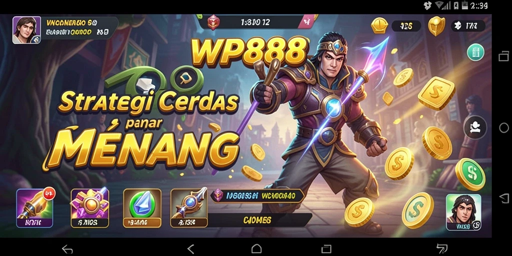 Tampilan gameplay strategis yang mendebarkan di WP888.